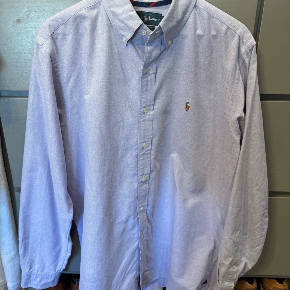 Polo by Ralph Lauren Men's Lavender Button Down Shirt